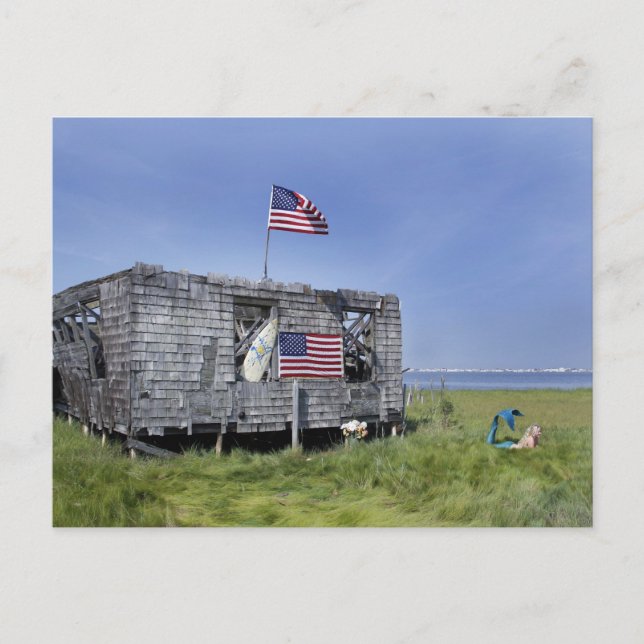 Tarjeta postal de "The Shack" de Long Beach Island (Anverso)