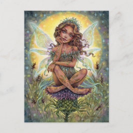 Tarjeta postal de Thistle Landing Hada Fantasía Fl
