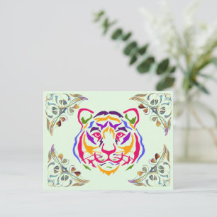 Tarjeta postal de tigre