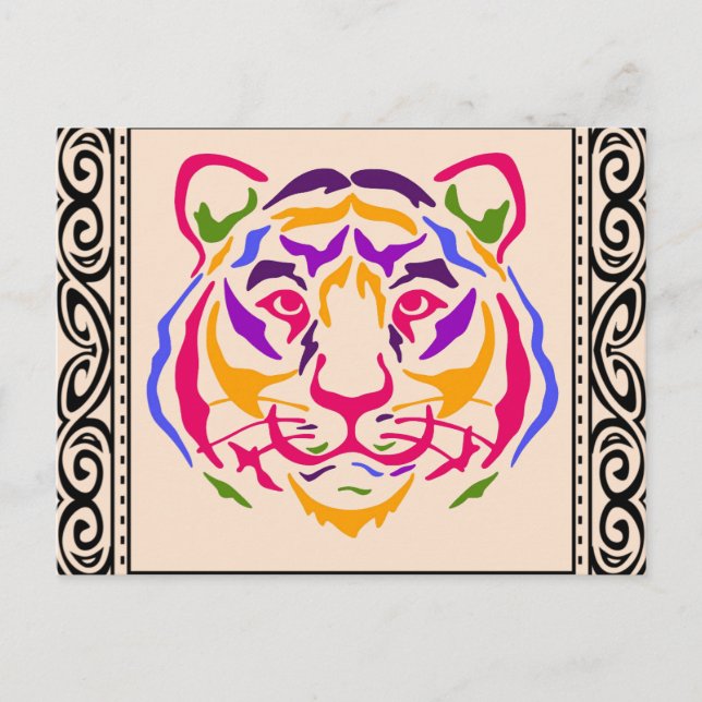 Tarjeta postal de tigre (Anverso)