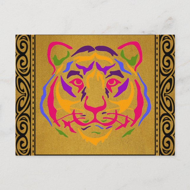 Tarjeta postal de tigre (Anverso)
