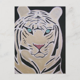 TARJETA POSTAL DE TIGRE BLANCO 2