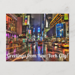 Tarjeta postal de Times Square de Nueva York
