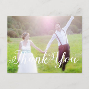 TARJETA POSTAL de tipografía blanca de BODAS GRACI