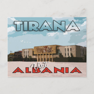 Tarjeta postal de Tirana, Visita Albania