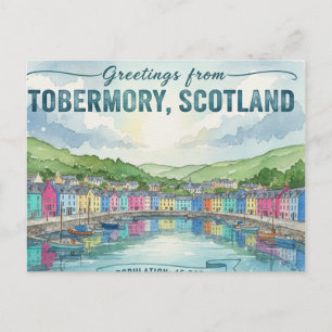 Tarjeta postal de Tobemory Escocia