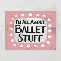 Tarjeta postal de todo sobre ballet