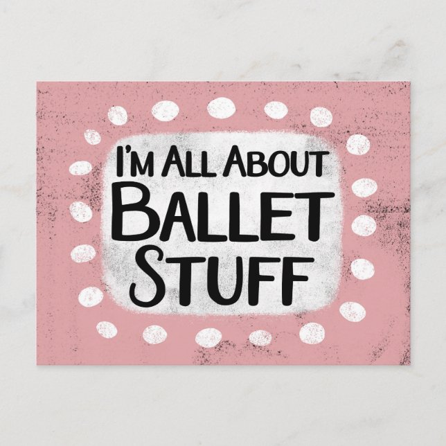 Tarjeta postal de todo sobre ballet (Anverso)
