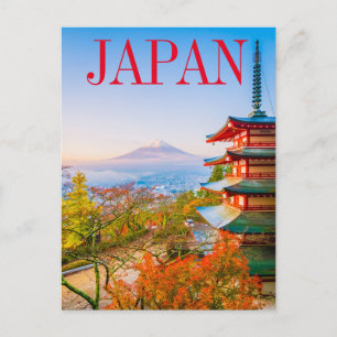 Tarjeta postal de Tokio Japón   Monte Fuji