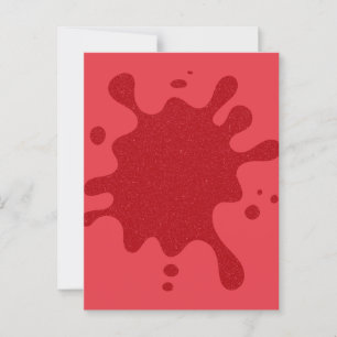 Tarjeta postal de tomate-rojo Splash Semi-Gloss – 