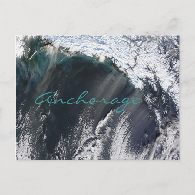 Tarjeta postal de tormenta de polvo en Anchorage A (Anverso)