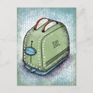 Tarjeta postal de tostadora