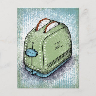 Tarjeta postal de tostadora