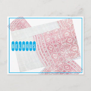 Tarjeta postal de traje nacional folklórico de Bie