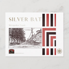 Tarjeta postal de tren de época