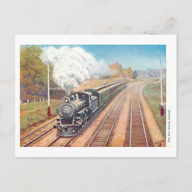 Tarjeta postal de tren limitada del estado de Vint (Anverso)