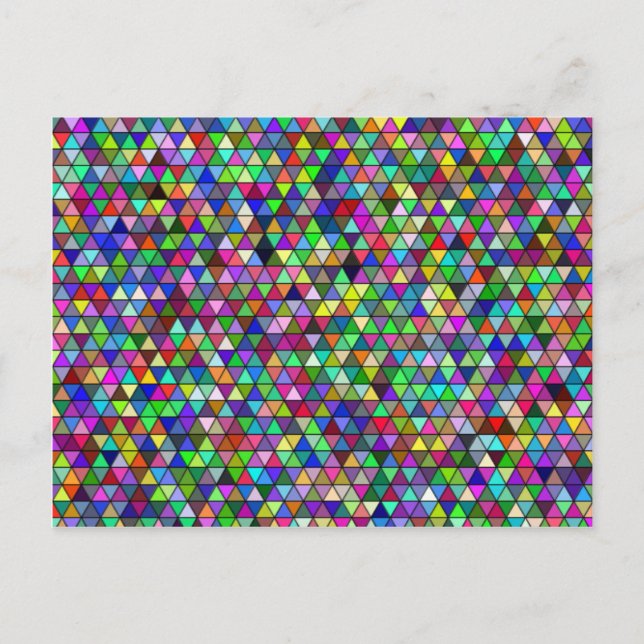 Tarjeta postal de triángulos empaquetados (Anverso)