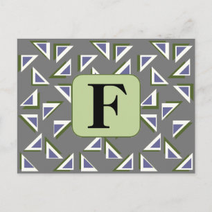 Tarjeta postal de triángulos personalizados
