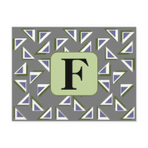 Tarjeta postal de triángulos personalizados