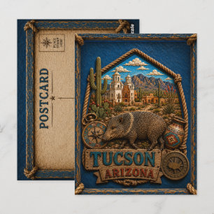 Tarjeta postal de Tucson Arizona Viajes antiguos