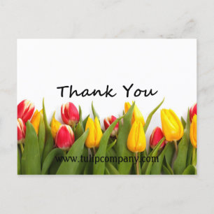 Tarjeta postal de Tulips-Gracias-You Personalizabl