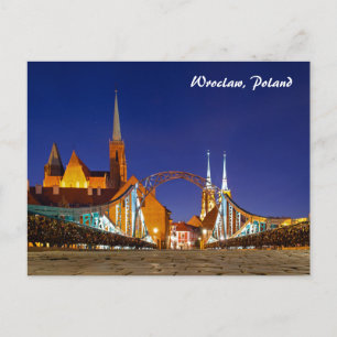 Tarjeta postal de Tumski Bridge Wroclaw Poland