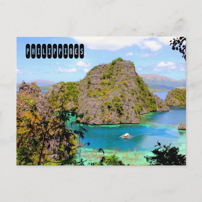 Tarjeta Postal de Turismo de Filipinas (Anverso)