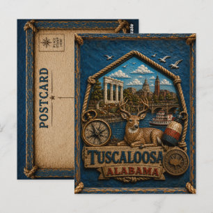 Tarjeta postal de Tuscaloosa Alabama Vintage Trave