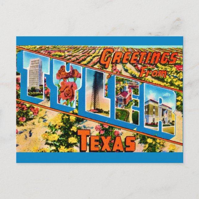 Tarjeta postal de Tyler TX (Anverso)
