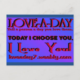 Tarjeta postal de un día de amor