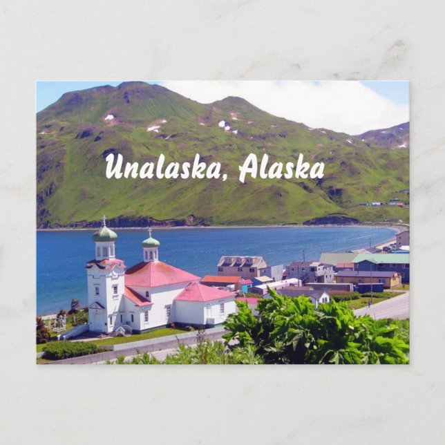 Tarjeta postal de Unalaska, Alaska (Anverso)