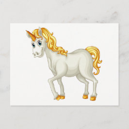 Tarjeta postal de unicornio