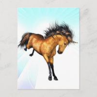 Tarjeta postal de Unicornio que no funciona