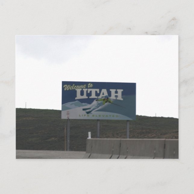 Tarjeta postal de Utah (Anverso)