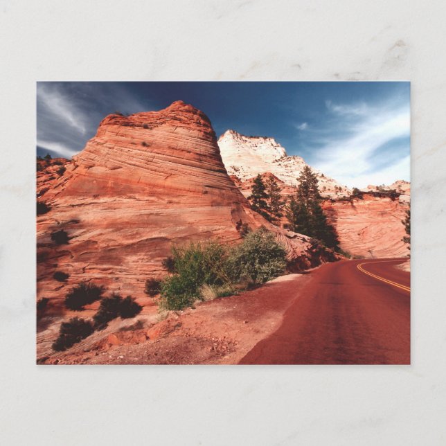 Tarjeta postal de Utah del Parque Nacional Zion -  (Anverso)