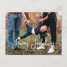 Tarjeta Postal de vacaciones con foto de escritura