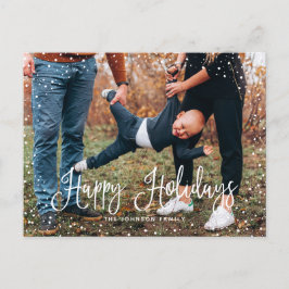 Tarjeta Postal de vacaciones con foto de escritura