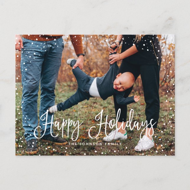 Tarjeta Postal de vacaciones con foto de guión de  (Anverso)