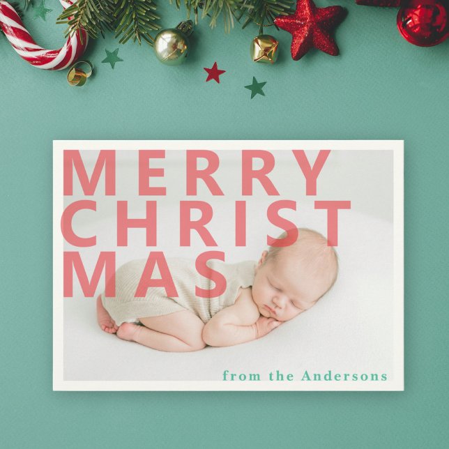 Tarjeta postal de vacaciones con foto de Navidad m (Subido por el creador)