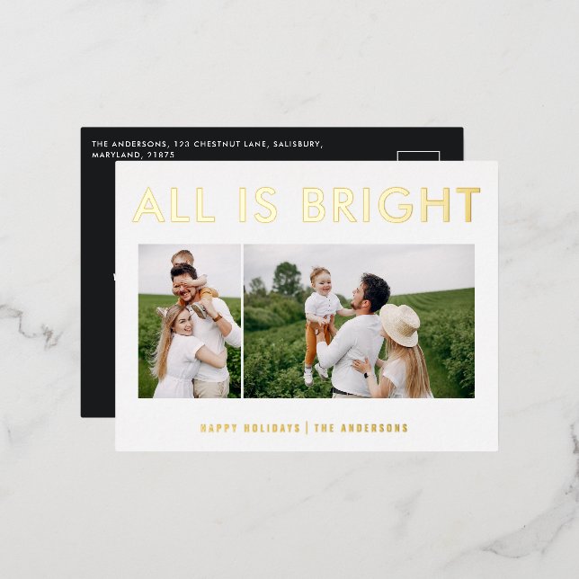 tarjeta postal de vacaciones con lámina moderna el (Anverso/Reverso)