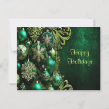 Tarjeta postal de vacaciones de adornos decorativo