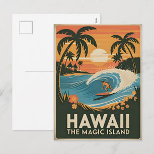 Tarjeta Postal de Vacaciones de Aventura de Viajes