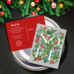 Tarjeta postal de vacaciones de bienvenida de NOEL