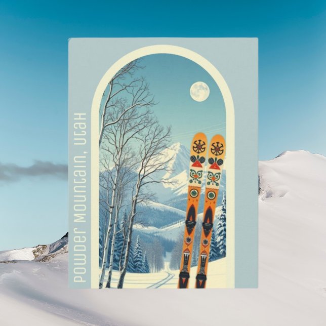 Tarjeta postal de vacaciones de esquí en Powder Mo (Subido por el creador)