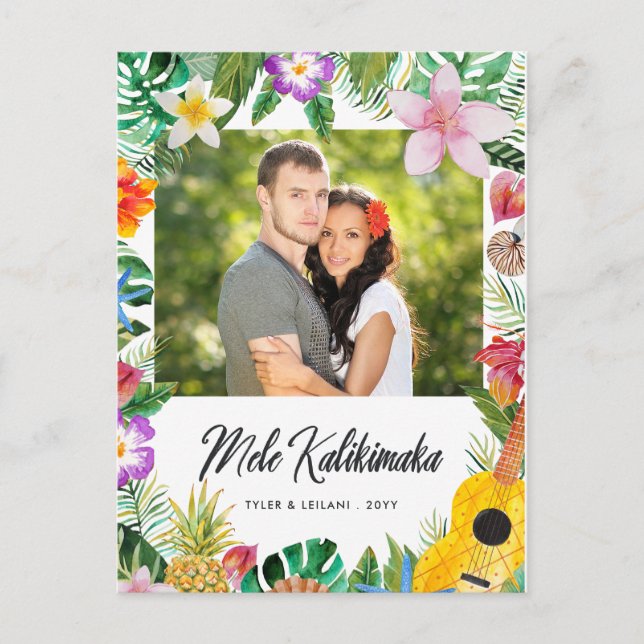 Tarjeta postal de vacaciones de la foto de los sal (Anverso)