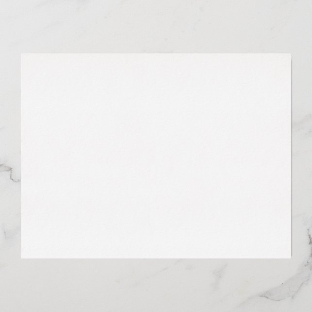 Tarjeta postal de vacaciones de papel de aluminio (Anverso)