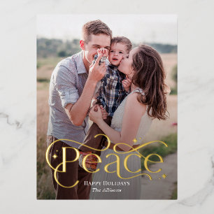 Tarjeta postal de vacaciones de Relieve metalizado