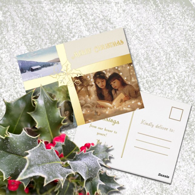 Tarjeta postal de vacaciones de Relieve metalizado (Subido por el creador)