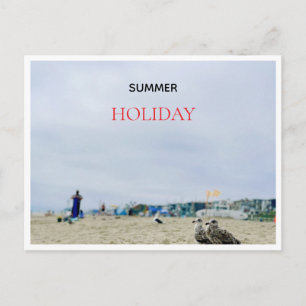 tarjeta postal de vacaciones de VERANO en la playa