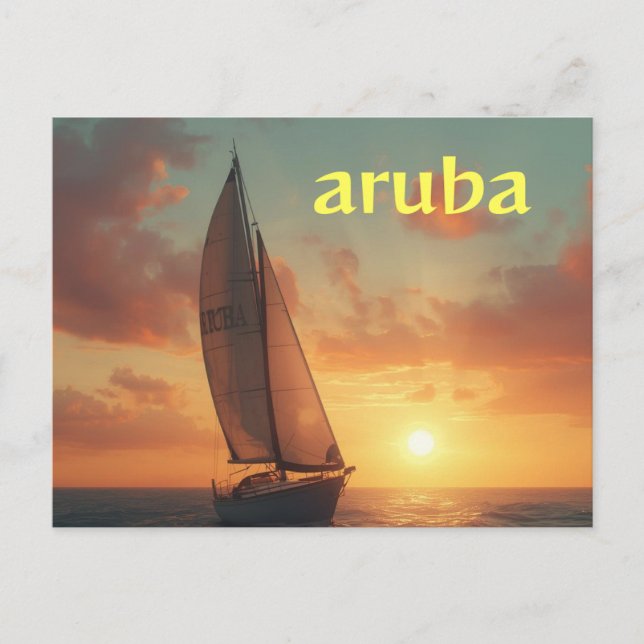tarjeta postal de vacaciones en aruba (Anverso)